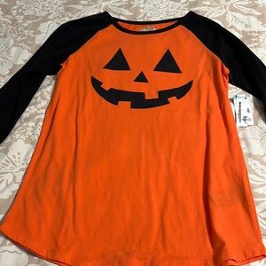 Women’s Halloween pumpkin shirt